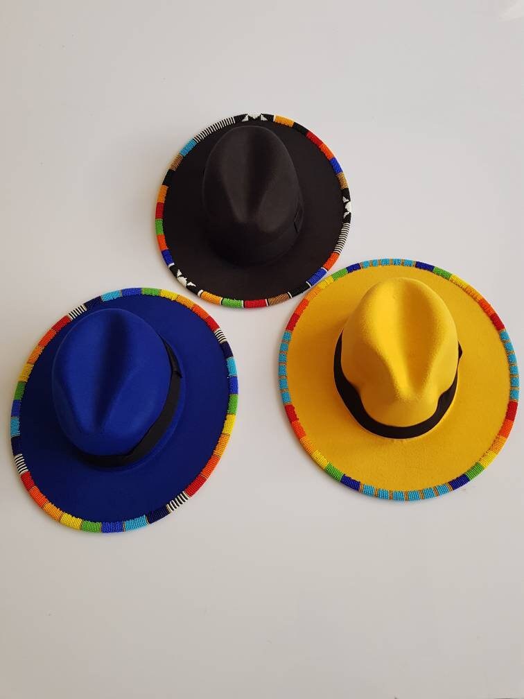 Beaded Fedora Hats. Etsy