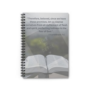Religious Spiral Notebook - Ruled Line, Journal, Christian Scripture Diary, Inspirational Prayer Book, Faith Study Planner, Notepad for