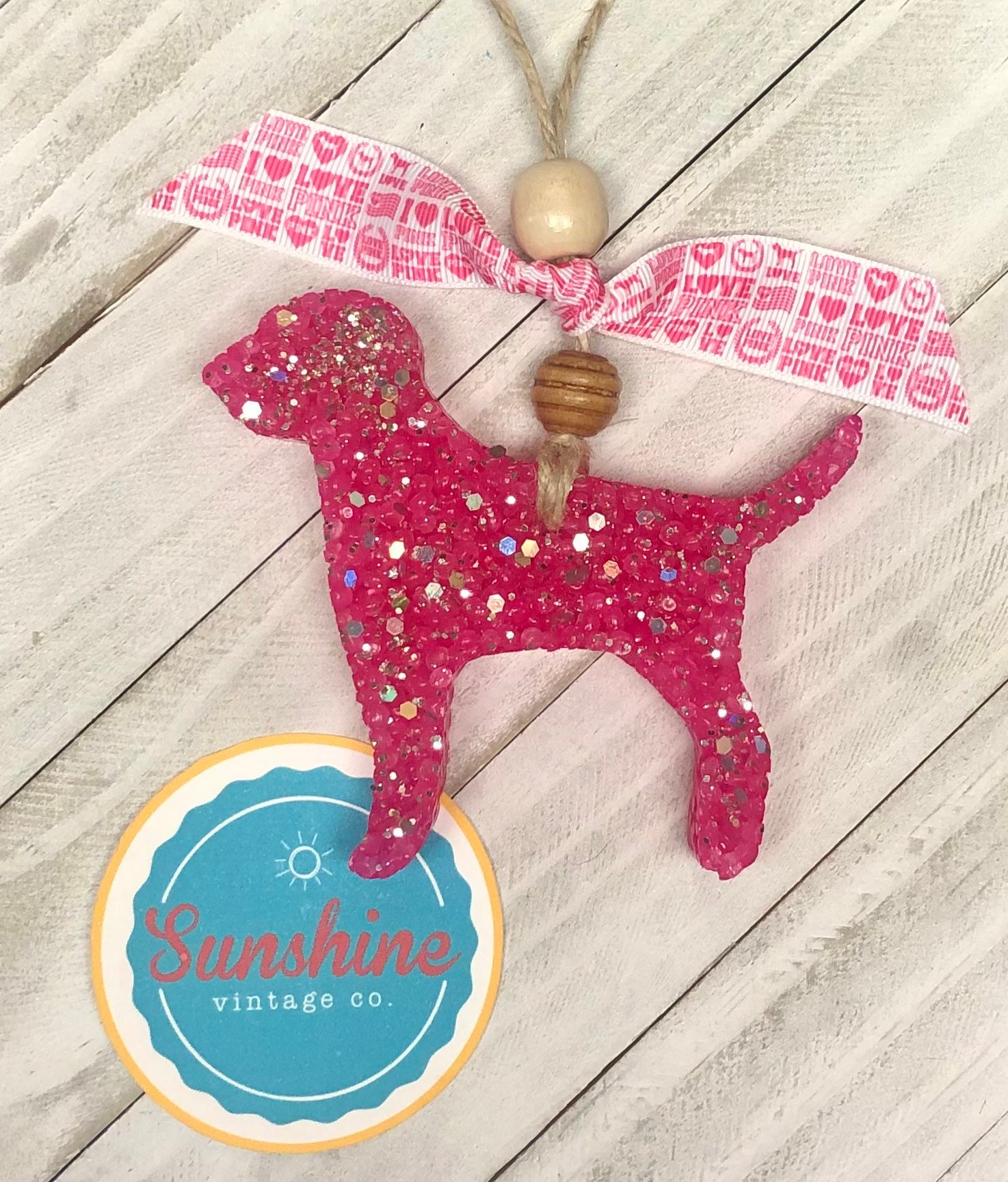 Pink Dog Car Freshie Etsy