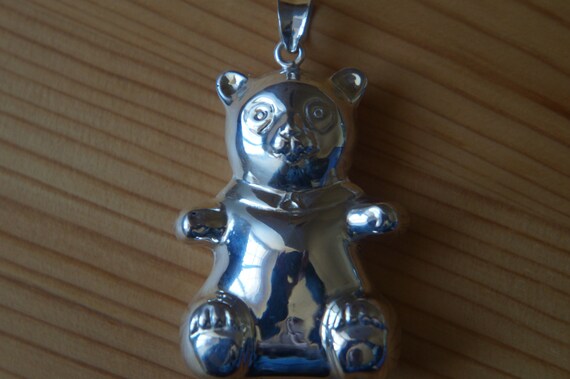 Gothic Teddy Bear Pendant