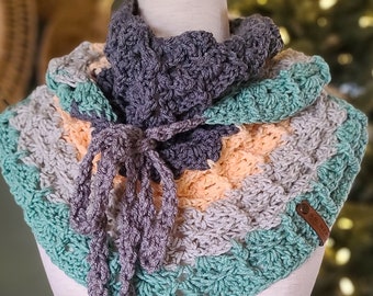 Columbia Ridge Scarf | Triangle Scarf | Christmas Gift for daughter for mom for friend | Stocking Stuffer | Gift for her