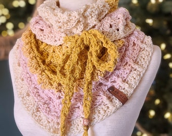 Columbia Ridge Scarf | Triangle Scarf | Christmas Gift for daughter for mom for friend | Stocking Stuffer | Gift for her