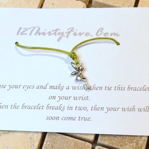 Fairy Wish  Bracelet Make a Wish Fairy/ Pixie/ Faerie Charm Wish  Bracelet  Friendship Wish Jewelry Trending