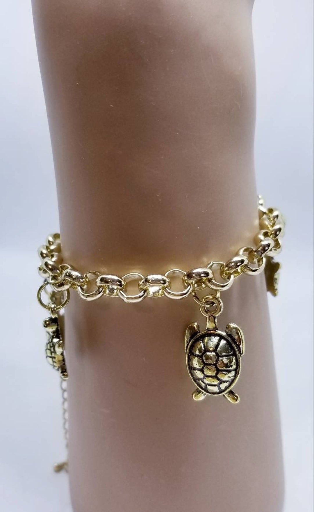 Turtles Charm Bracelet, Sea Turtles, Sea Life, Beach Charm Jewelry Etsy