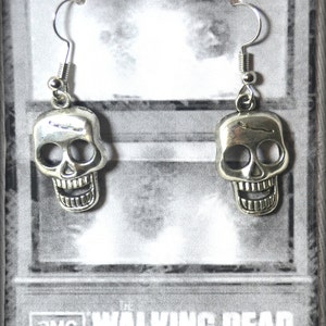 TWD Fan Zombie Skull Earrings Daryl Dixon Rick Grimes the - Etsy