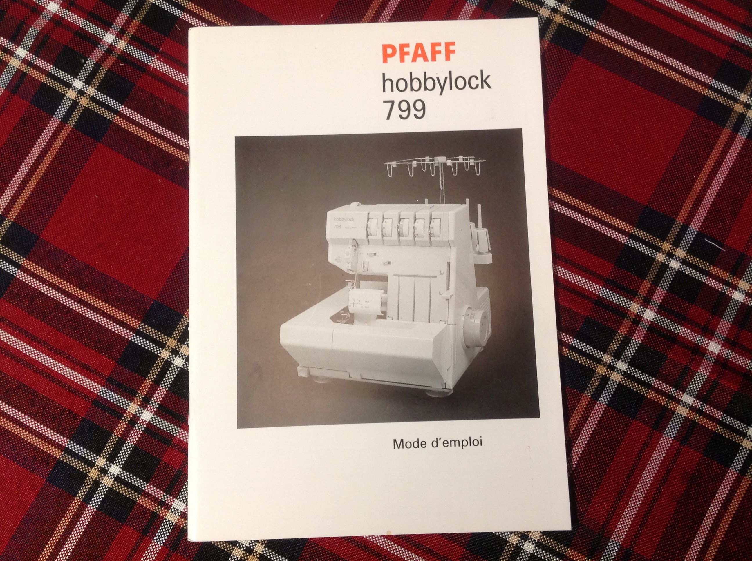 Pfaff Serger Manual for Model 799 French Language Version Etsy
