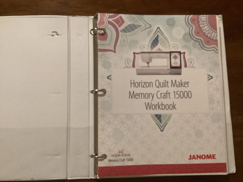 Janome 15000 Sewing Machine Workbook Etsy