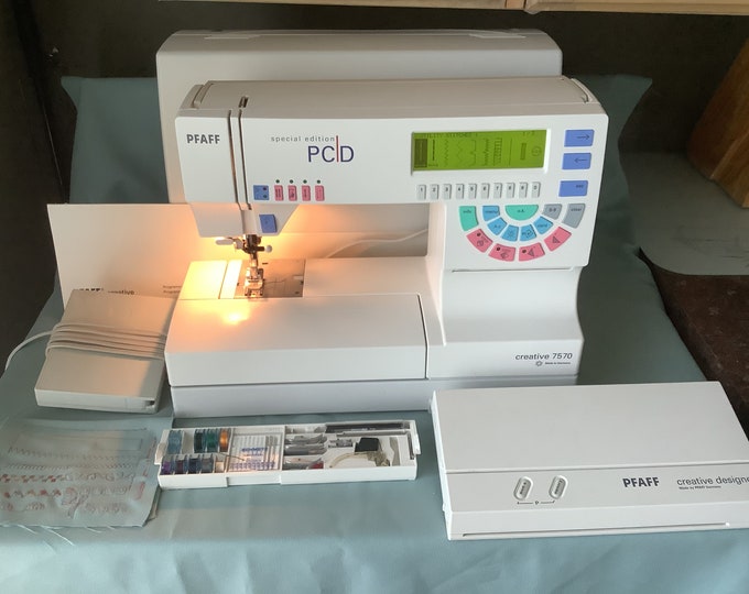 Pfaff 7570 Sewing Machine and Accessories Etsy