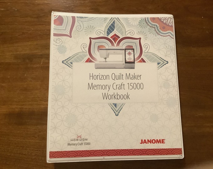 Janome 15000 Sewing Machine Workbook Etsy