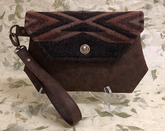 Wool Wristlet Clutch