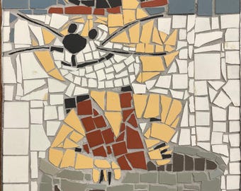 Top Cat, ceramic mosaic wall panel