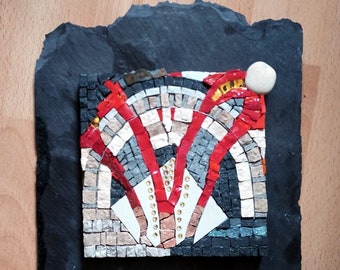 Abstract Mosaic on Slate