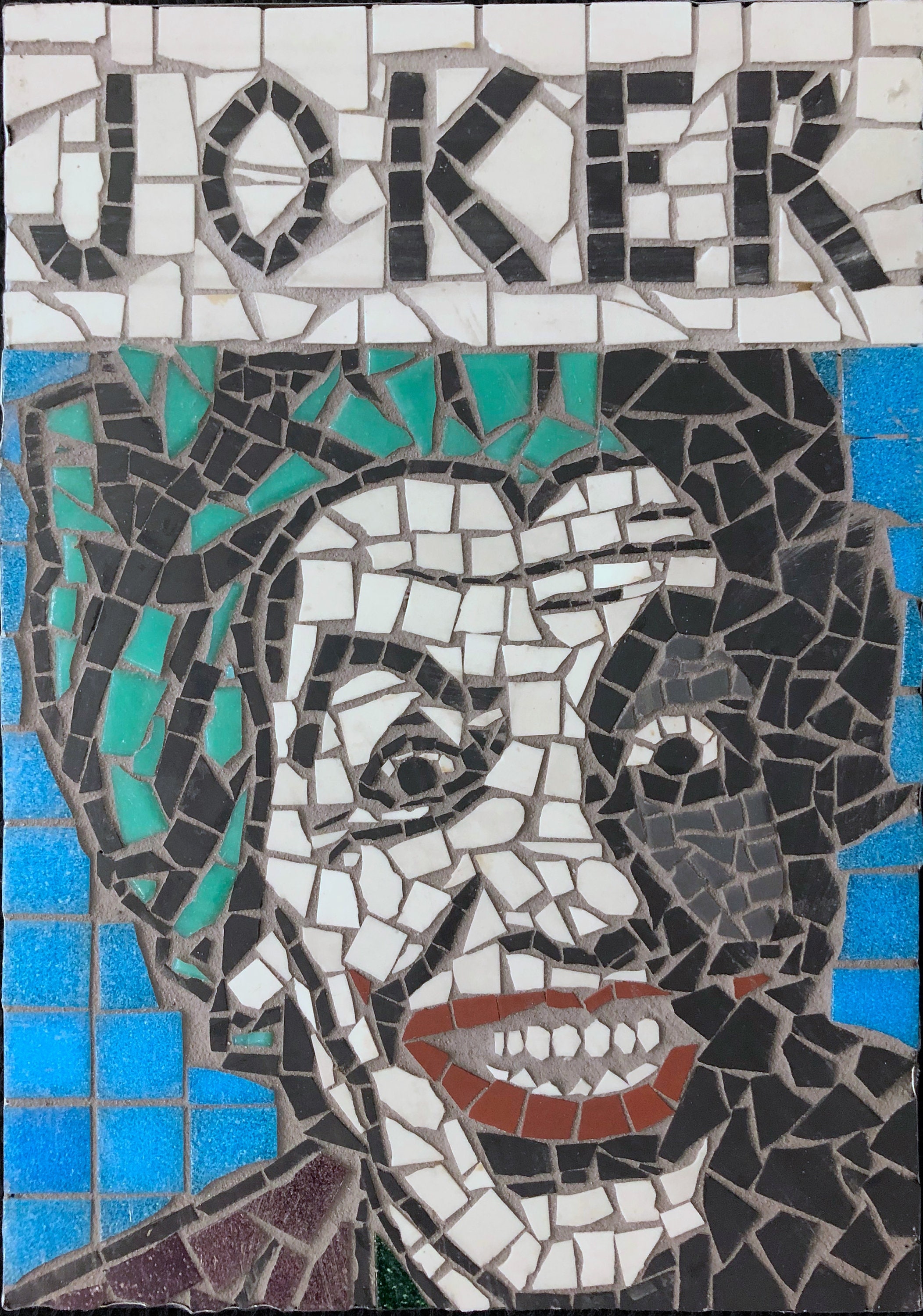The Joker, Batman Villain, Ceramic and Glass Mosaic Wall Panel - Etsy