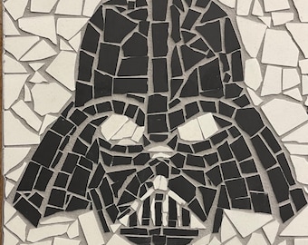 Darth Vader, ceramic mosaic wall panel