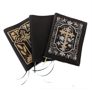 Benedictus / Magnificat Einband aus weichem Leder oder Kunstleder, Lederbucheinband, Benedictus-Einband, katholisches Geschenk, Magnificat-Bucheinband,katholisch