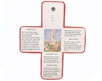 Our Lady of Fatima Pocket Oratory – Leather Travel Prayer Kit | Catholic Gift | Rosary Devotion | Handmade Mini Altar
