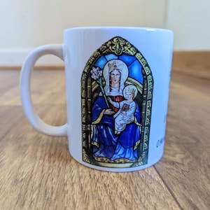 Our Lady of Walsingham, Mug, Memorare, Catholic gift, Stocking stuffer, Baptism, Holy Communion, Confirmation, Present, Our Lady