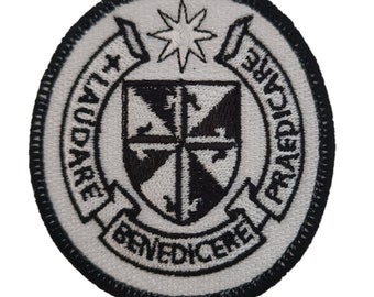 Dominican Order Patch | Catholic Iron-on Sew-on Badge | Order of