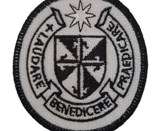 Dominikaner Abzeichen, St Martin de Porres, religiöses Aufnäher, Aufbügler, Aufnäher, gestickte Tasche, gestickter Patch, Pilgerreise