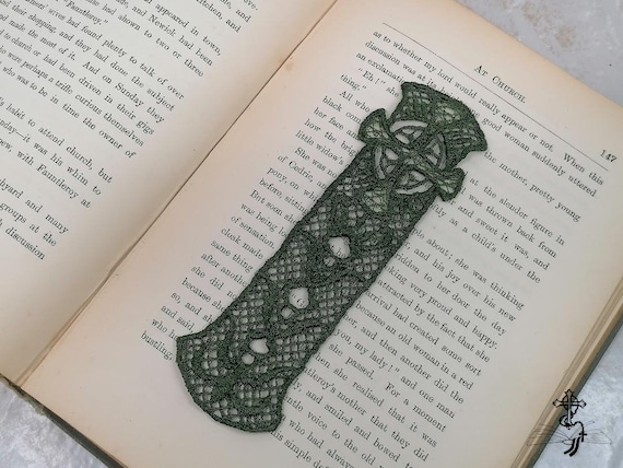 Lace Bookmark Lace Anniversary Lace Bookmark Embroidered - Etsy