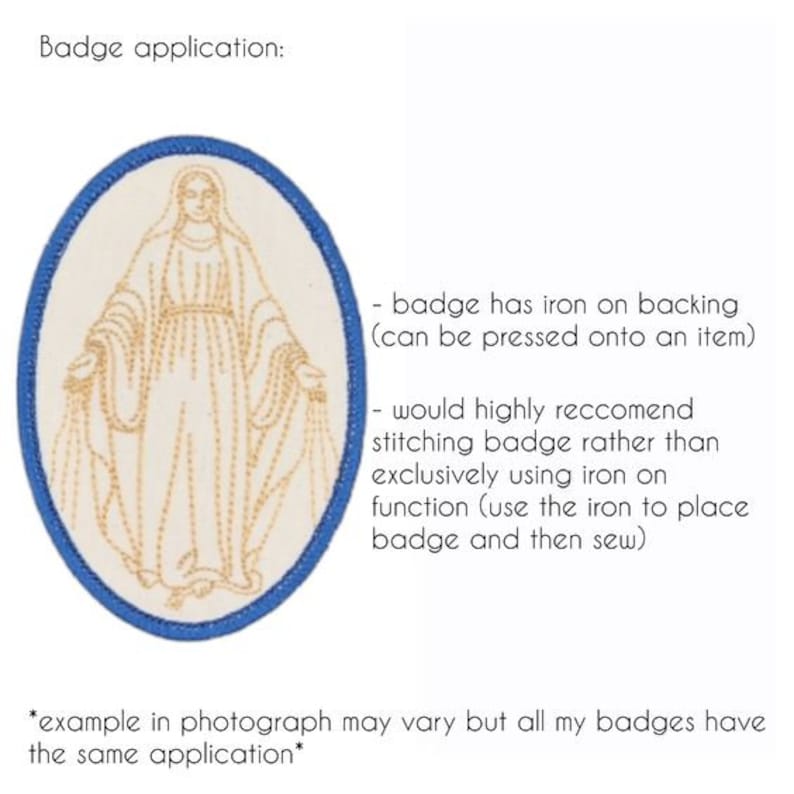 Via Francigena badge, religious patch, iron on badge, sew on patch, embroidered badge, embroider patch, Way to Rome, Road to Rome pilgrimage image 3