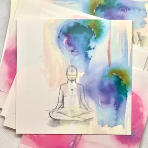 Cartes postales de yoga - Pack 24 \\ Cartes de yoga \\ 108YogaLove .. L’union du yoga et de l’art