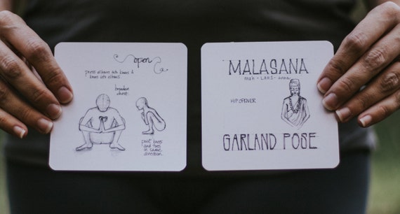 108 Asanas Flashcards Yoga Cards 108yogalove Align Etsy
