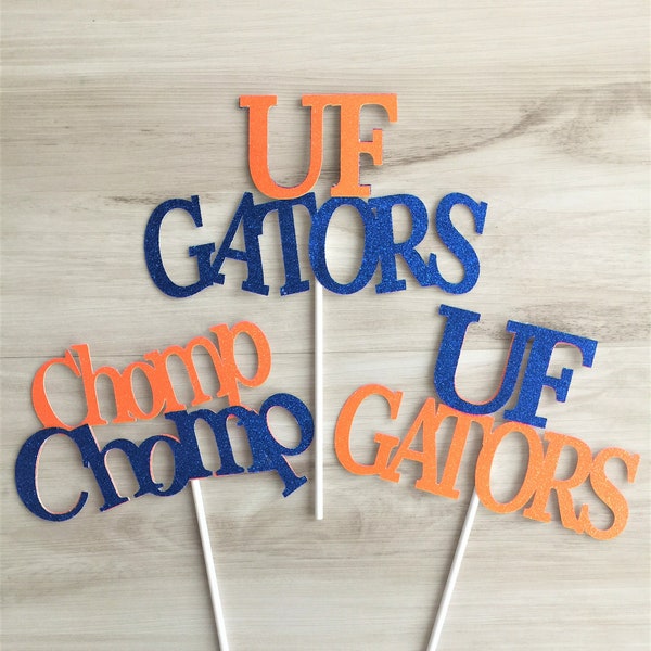 Choice of (1), University of Florida cake toppers,Florida Gators,Swamp,Football, Gainesville Gators,UF,Florida Gators football,college, (1)