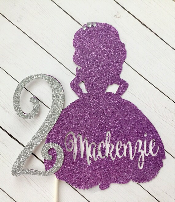 Sofia The First Cake Toppersofia The First Birthday Etsy