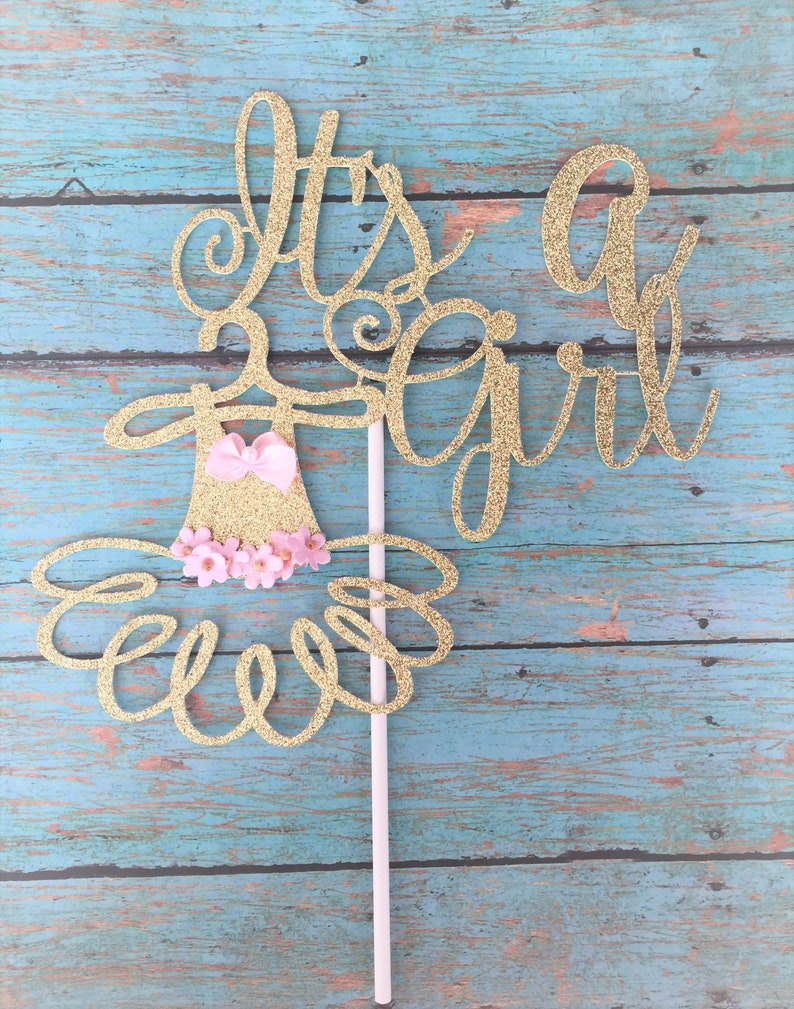 Ballerina Baby Shower Cake Topper Decoration For Pink And Etsy