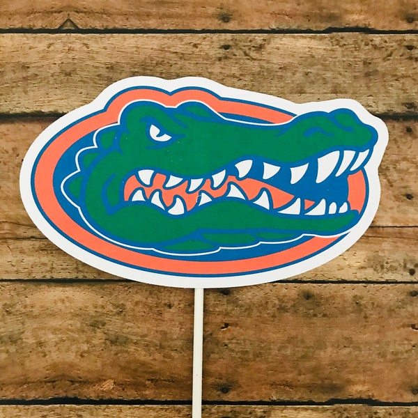 Gators, University of Florida cake topper, UF cake topper, gator cake topper, graduation decorations, birthday gators, Florida Gators topper