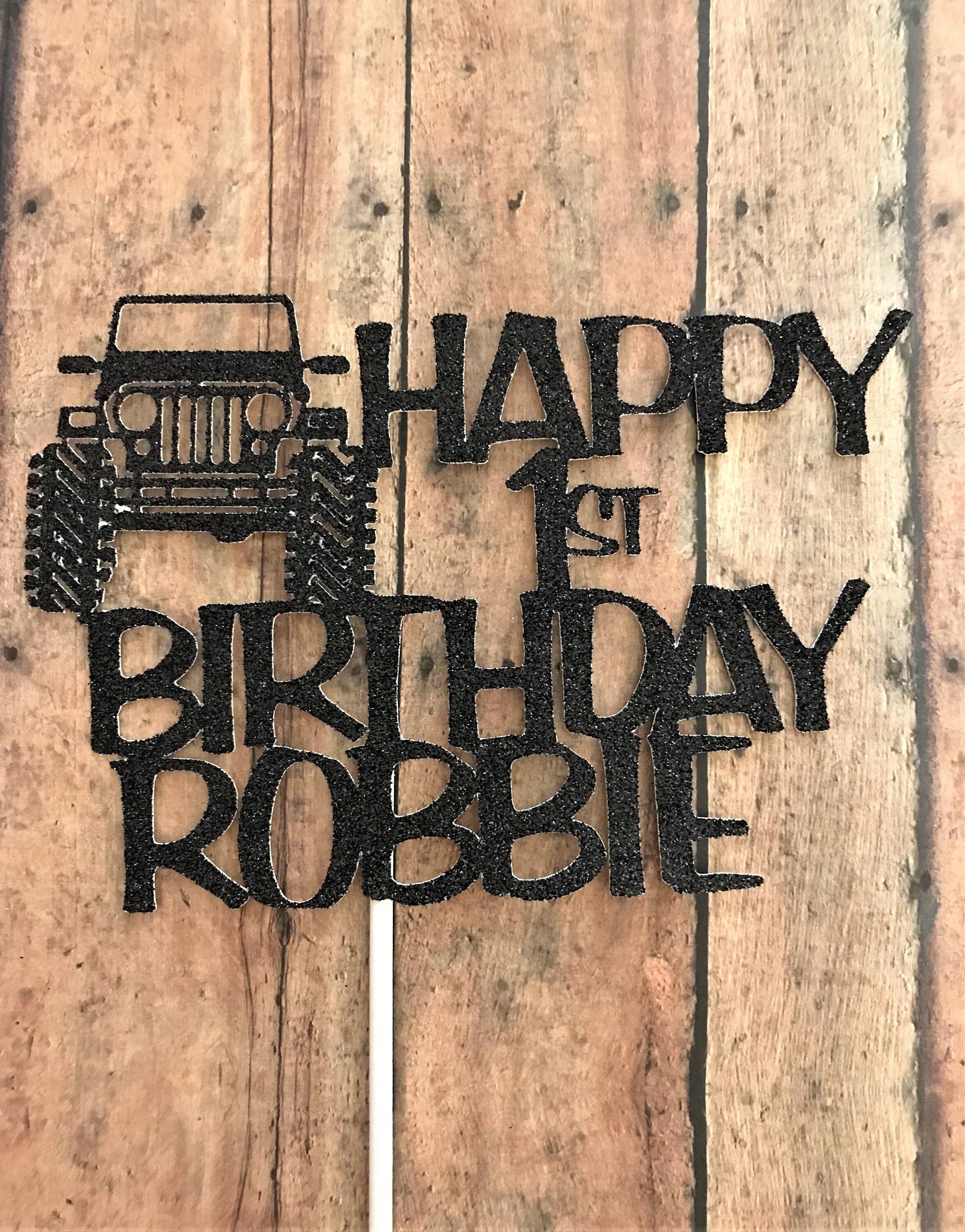 Jeep Cake Topper Happy Birthday Jeep First Birthday Topper - Etsy