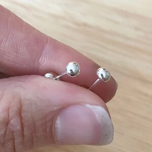 Sterling Silver Ball Stud Earrings
