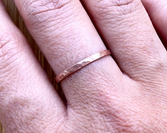 Classic Copper Stacking Ring, Stack Ring, Copper Band, Stacking Ring ...