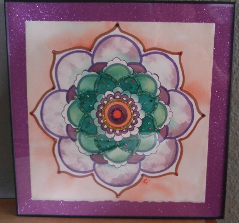 Fleur De La Vie Mandala Violet