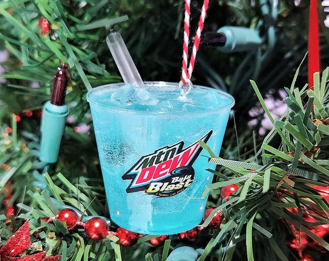 Baja Blast Ornament Mountain Dew Ornament Taco Bell Ornament Christmas