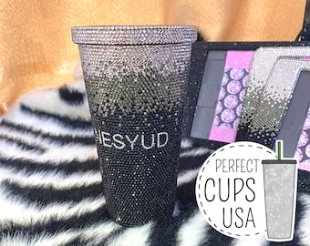 Personalized Black Starbucks Cup With Name, Swarovski Tumbler, Black  Swarovski Cup, Black Starbucks Cup With Name, Custom Name Tumbler - Etsy
