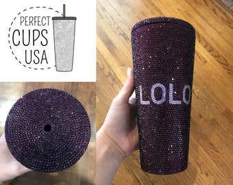 Custom Name Starbucks Tumbler Purple Red Amethyst Color