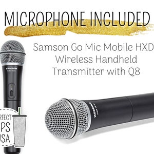 Silver Custom microphone Swarovski crystal bling wireless mic, Wireless microphone with name, Personalized singing microphone included image 5