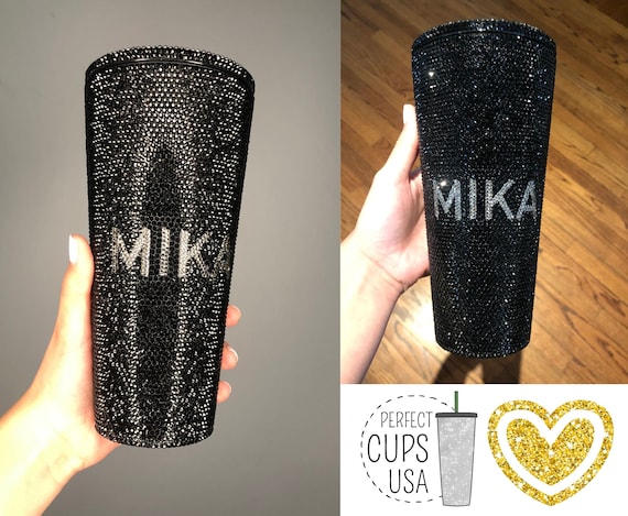 Personalized Black Starbucks Cup With Name, Swarovski Tumbler, Black  Swarovski Cup, Black Starbucks Cup With Name, Custom Name Tumbler - Etsy