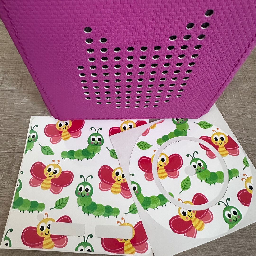 Caterpillar Bundle Toniebox Top Cover and Charger Decal you Cannot Use