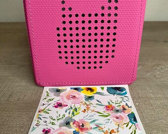 Watercolor Flowers - Toniebox Top Protective Vinyl Covers