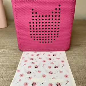 Pink Ladybugs  - Toniebox Top Cover & Headphone Decals