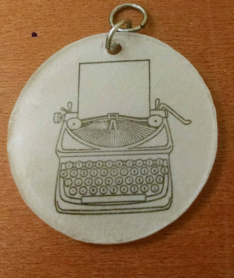 Typewriter Pendant Etsy