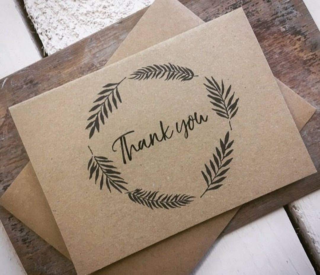 Thank You Cards Kraft Thank You Notes, Gift Card, Thank You Gifts, Thank You Gift, Personalised