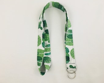 Cactus Print Lanyard/Key Chain/Badge Holder