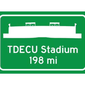 Houston Cougars - TDECU Stadium - Miles to Stadium Highway Road Sign - Customize the Distance