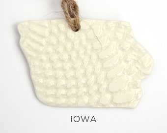 Iowa State Ornament, Iowa Ornament, State Ornament, 50 États, États-Unis, Fierté de l’État, ornement personnalisé