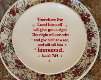 Christmas Scripture Plates