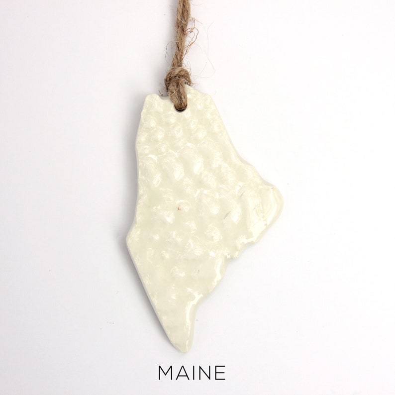 United States State Ornament custom ornament Maine State Ornament 50 states State pride Maine Ornament